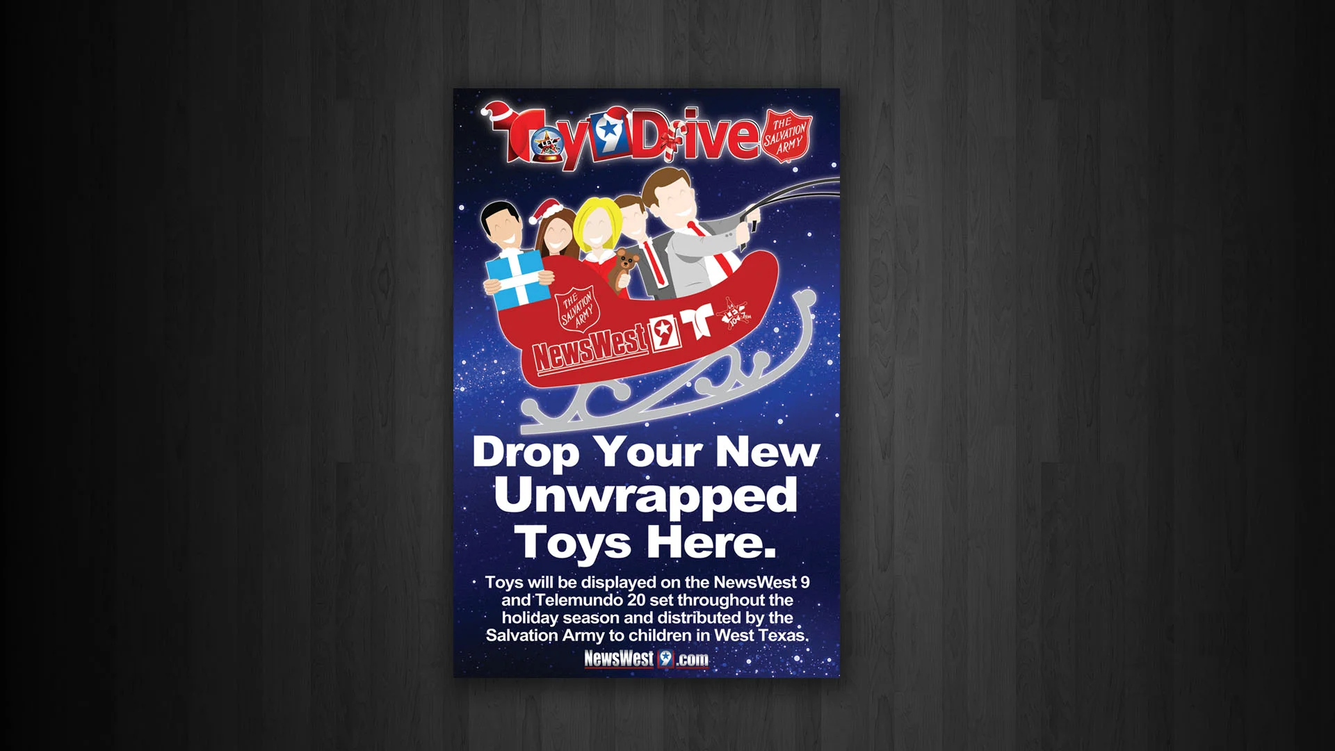 NewsWest 9 Toy Drive Poster