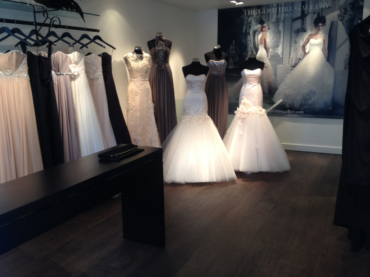 LAIA black at display at The Couture Gallery, London
