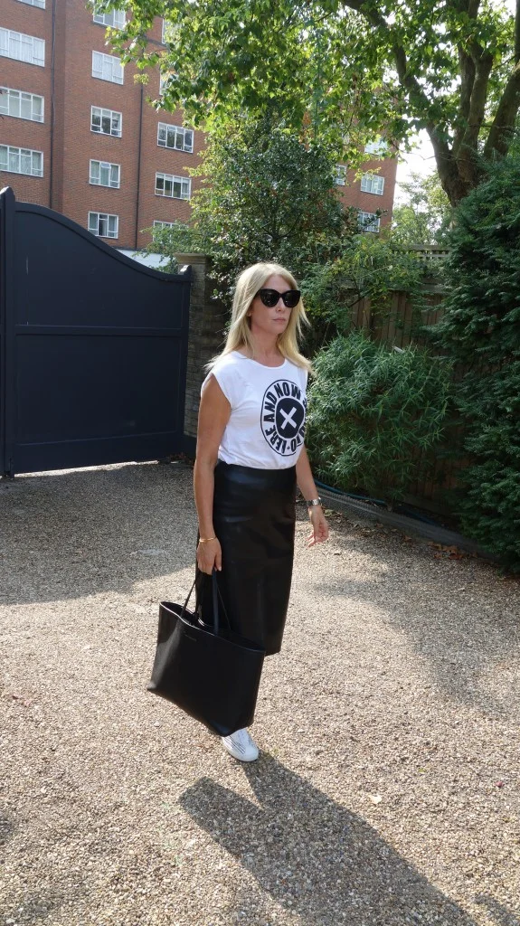 From the blog "Catwalk schoolgates", Anne Marie Gee wearing her LUCCA maxi