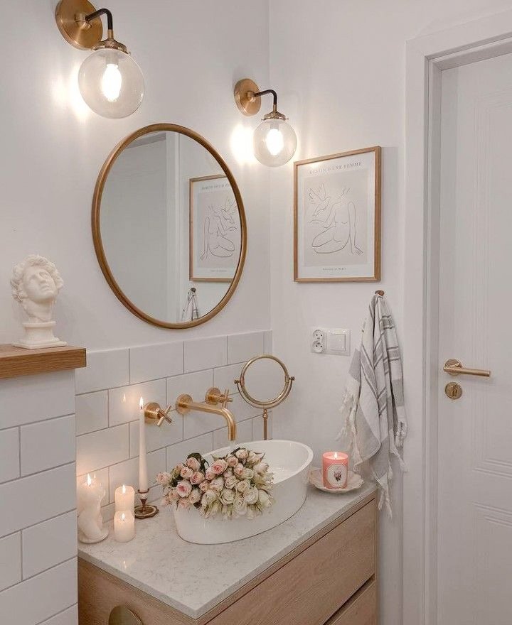 10 Clever ways to style your small bathroom countertop space — ASHLINA  KAPOSTA