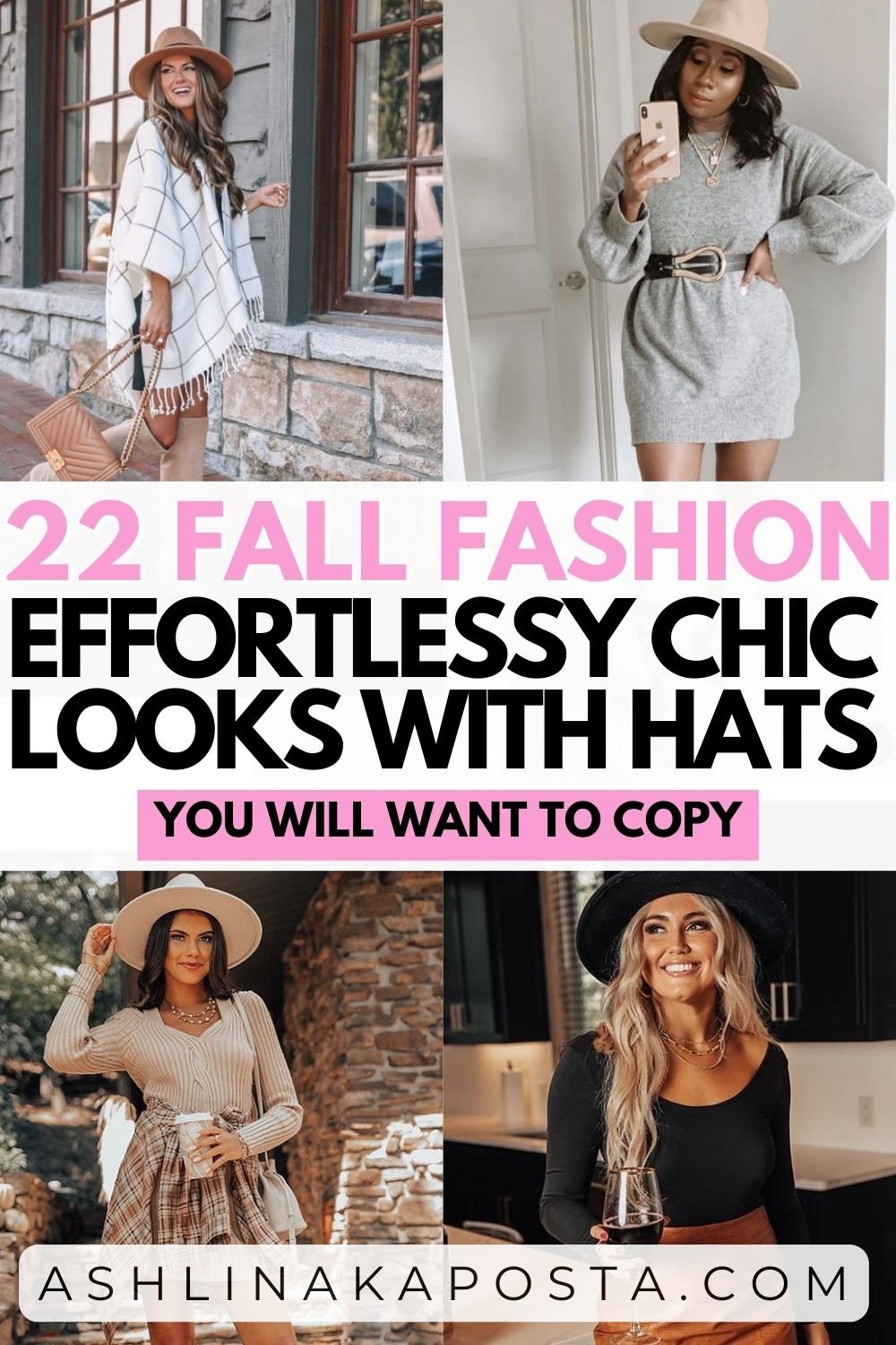 22 Effortless Fall Fashion Outfit Ideas With Hats — ASHLINA KAPOSTA