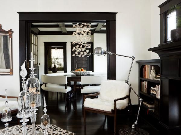 White Walls and Black Trim Ideas for Your Home - Home & Texture