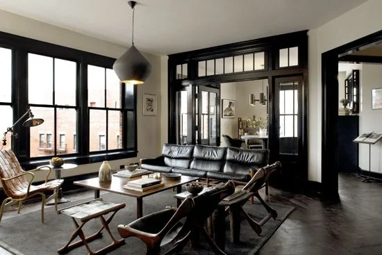 Design ideas: Black trim, white walls... — The Decorista