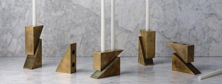 custom brass candle holders