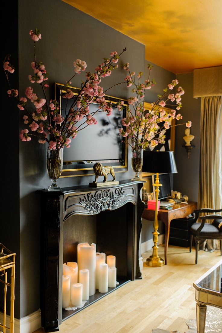 gold ceiling - ashlina kaposta interiors