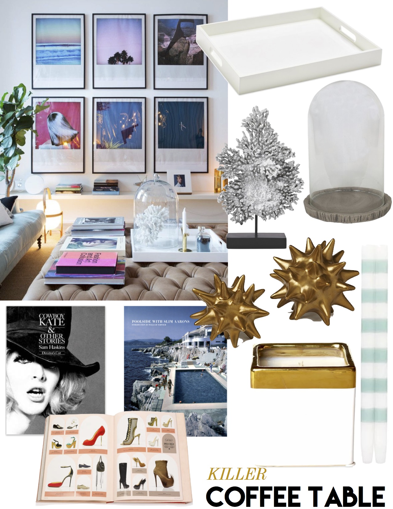 killer coffee table style - the decorista