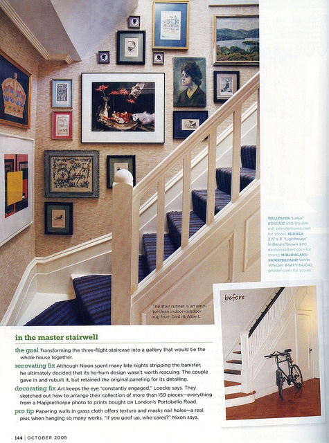 Staircase before/after - domino mag