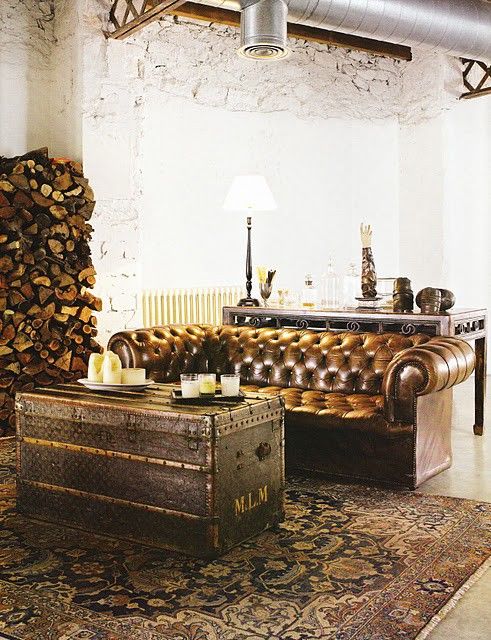 Spaces: Balance of style  Louis vuitton trunk, Home decor inspiration,  Vintage trunks