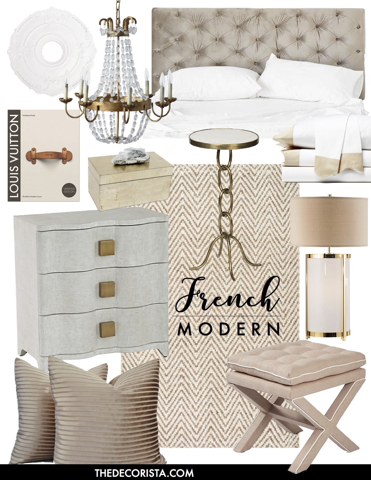 E Design A French Modern Mix For A Beige Bedroom Ashlina