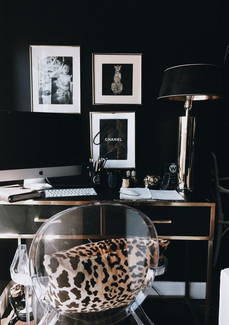 Home office glamour: ideas for interesting & intentional DIY