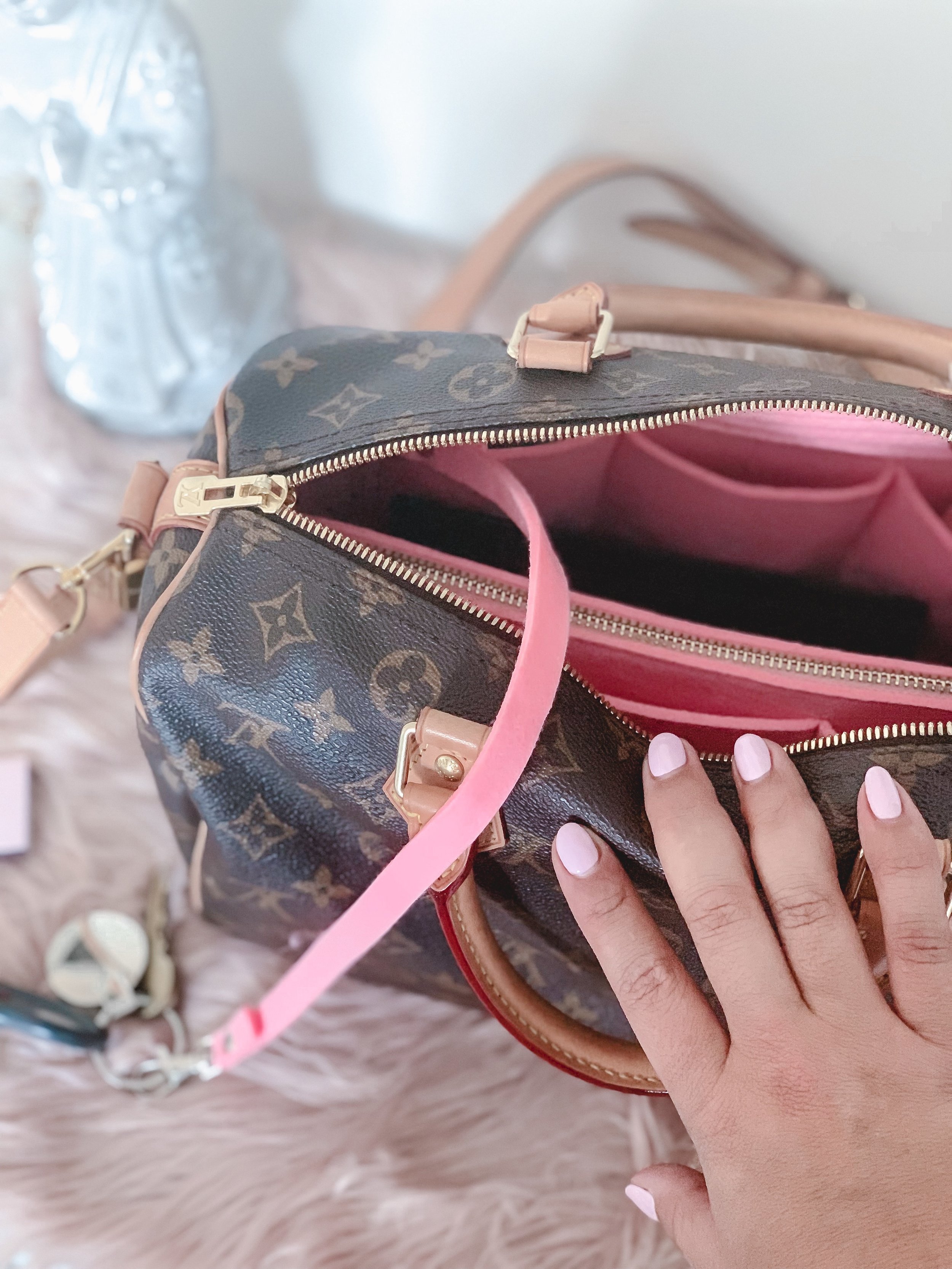 Life Hack: How to organize your LOUIS VUITTON SPEEDY handbag — ASHLINA  KAPOSTA