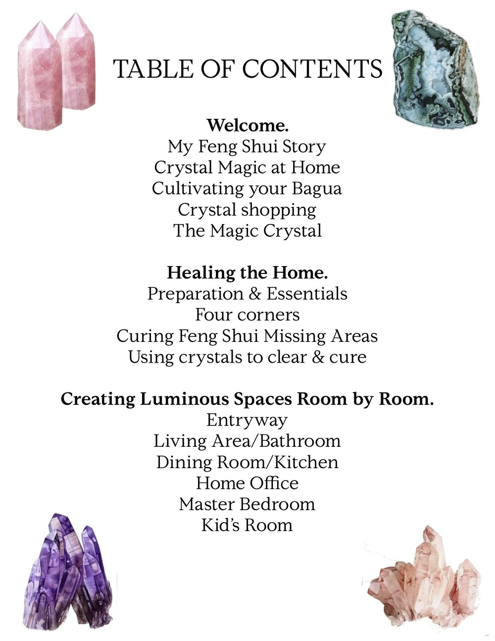 Manifesting with Crystals Using The Secrets of Feng Shui — ASHLINA KAPOSTA