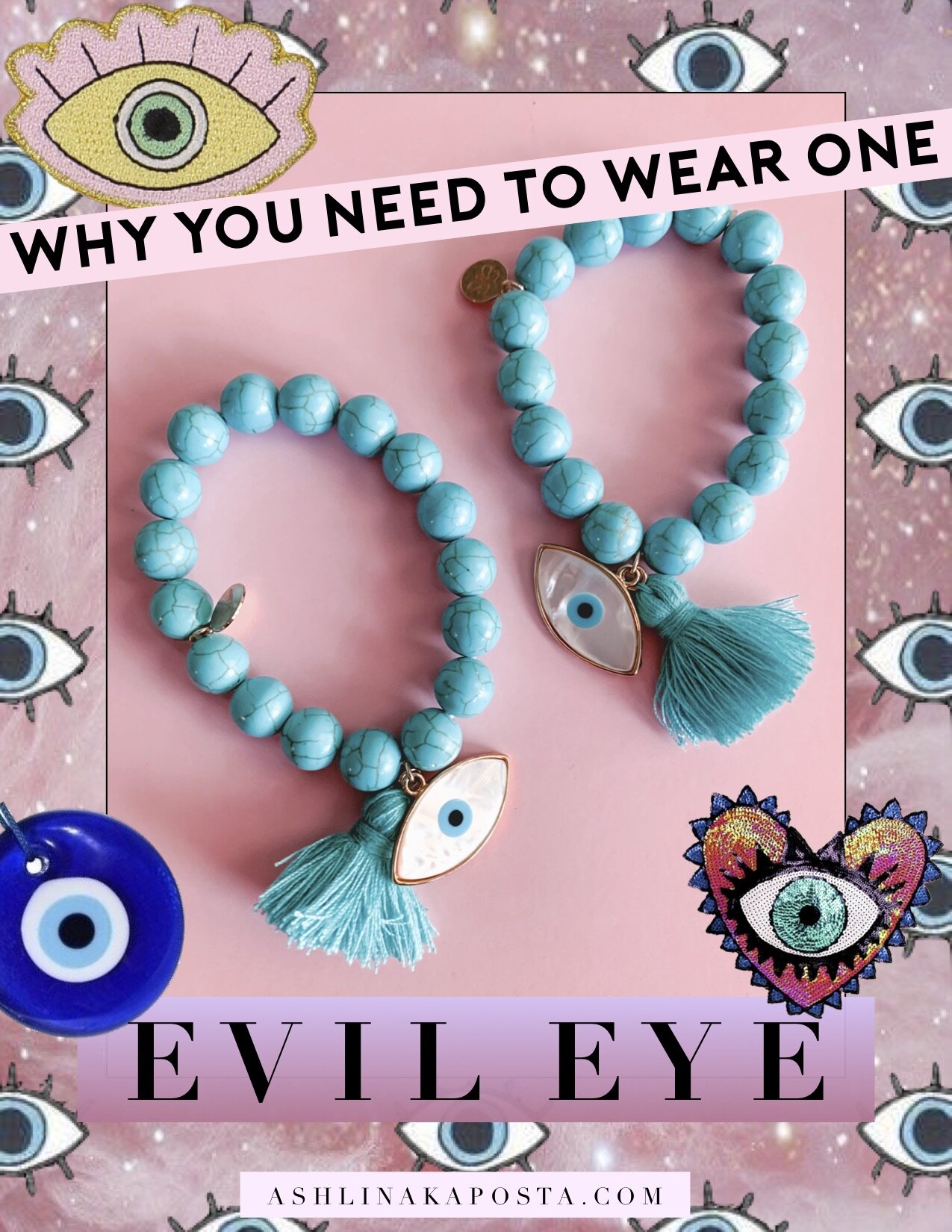 AMANVANI Evil Eye Bracelet for Girls Lucky Charm Bracelet for Kids Avoid  Negative Energy for Girls Boys Men Women 2 Piece Black and Blue Color   Amazonin Jewellery