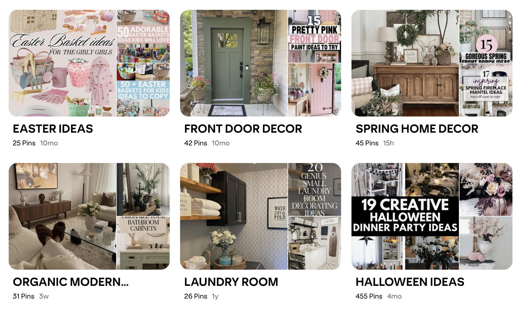 pinterest profile board examples