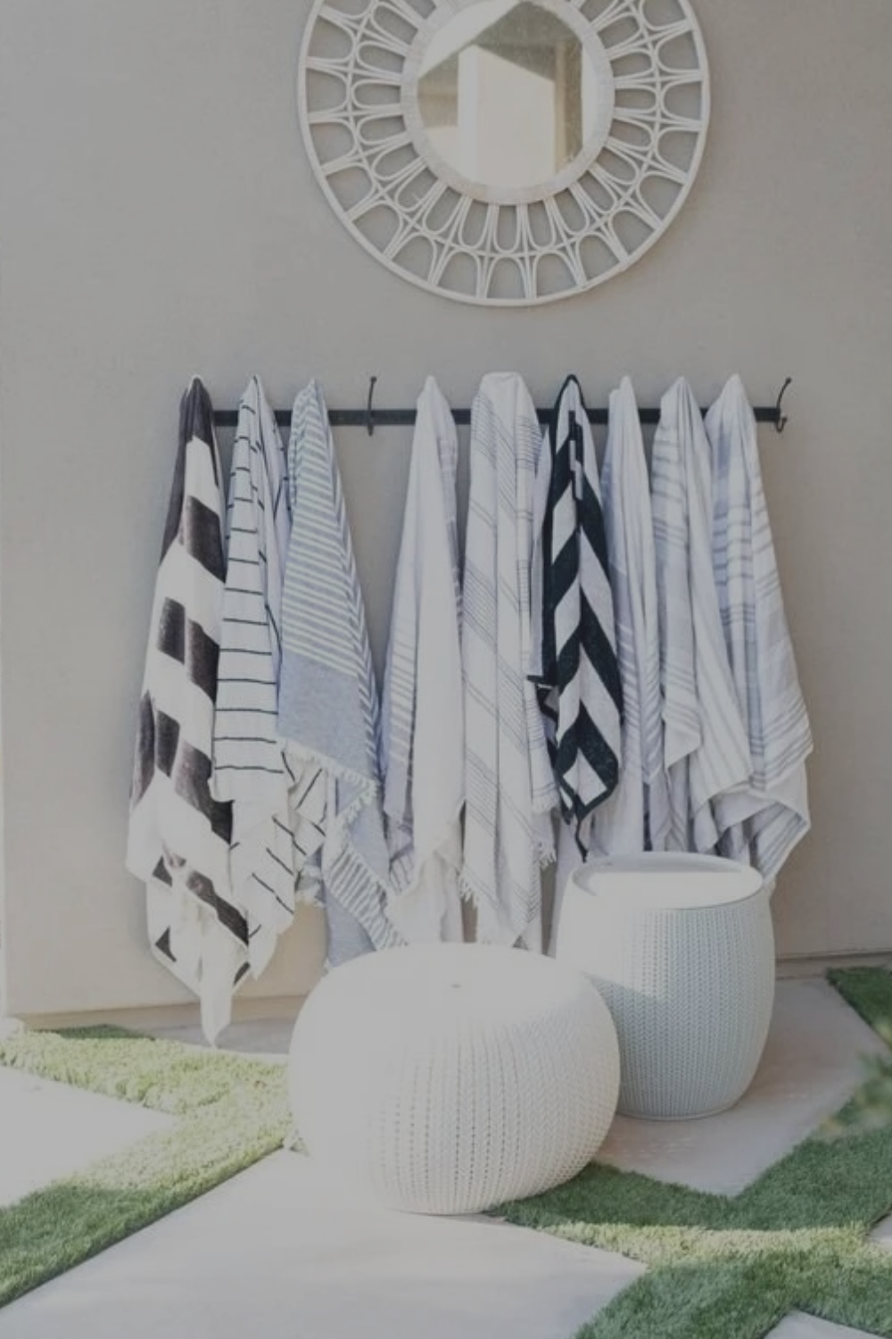 15 Genius Pool Organization + Towel Storage Ideas 