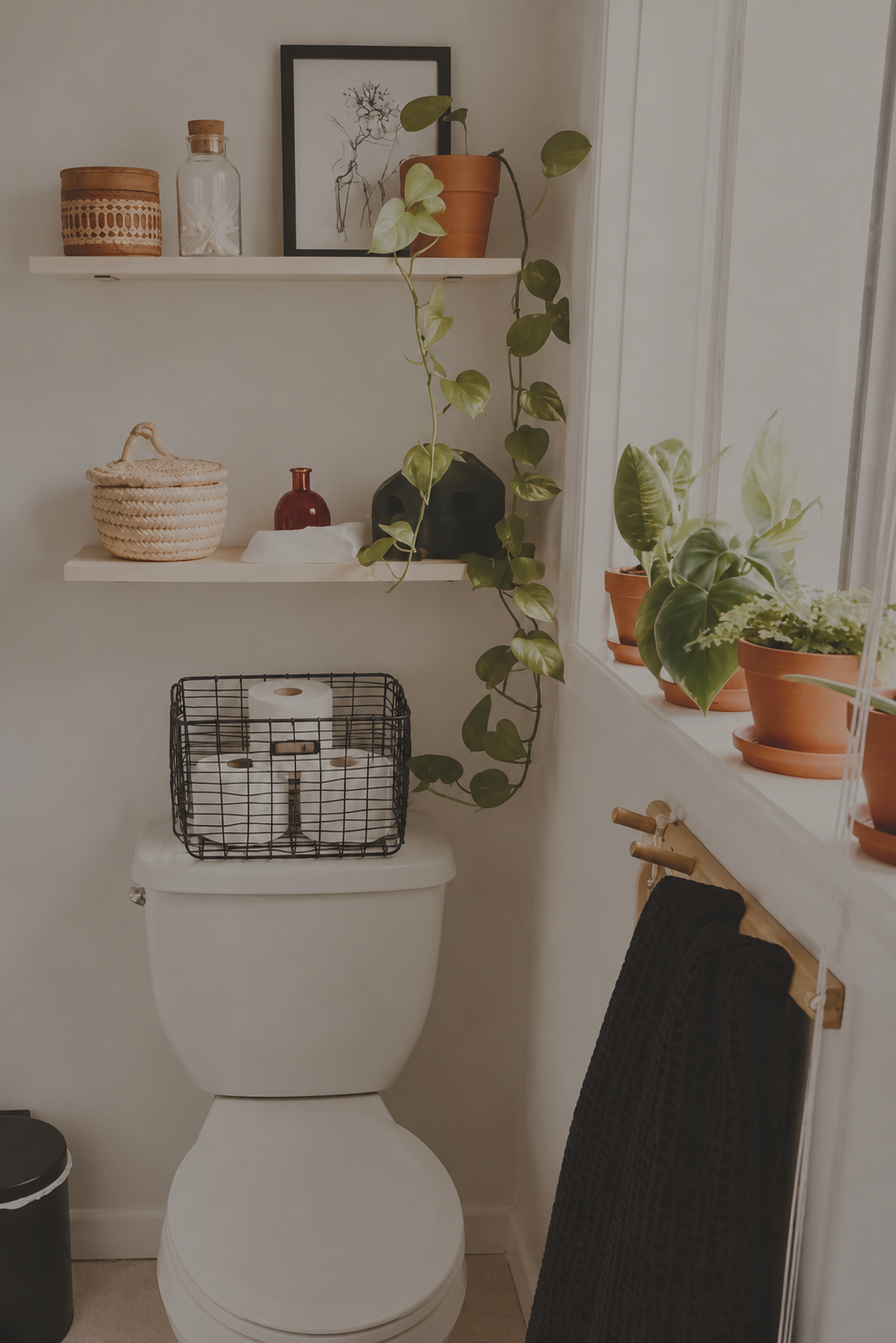 15 Beautiful Above the Toilet Shelf Decorating Ideas That Maximize Style + Storage