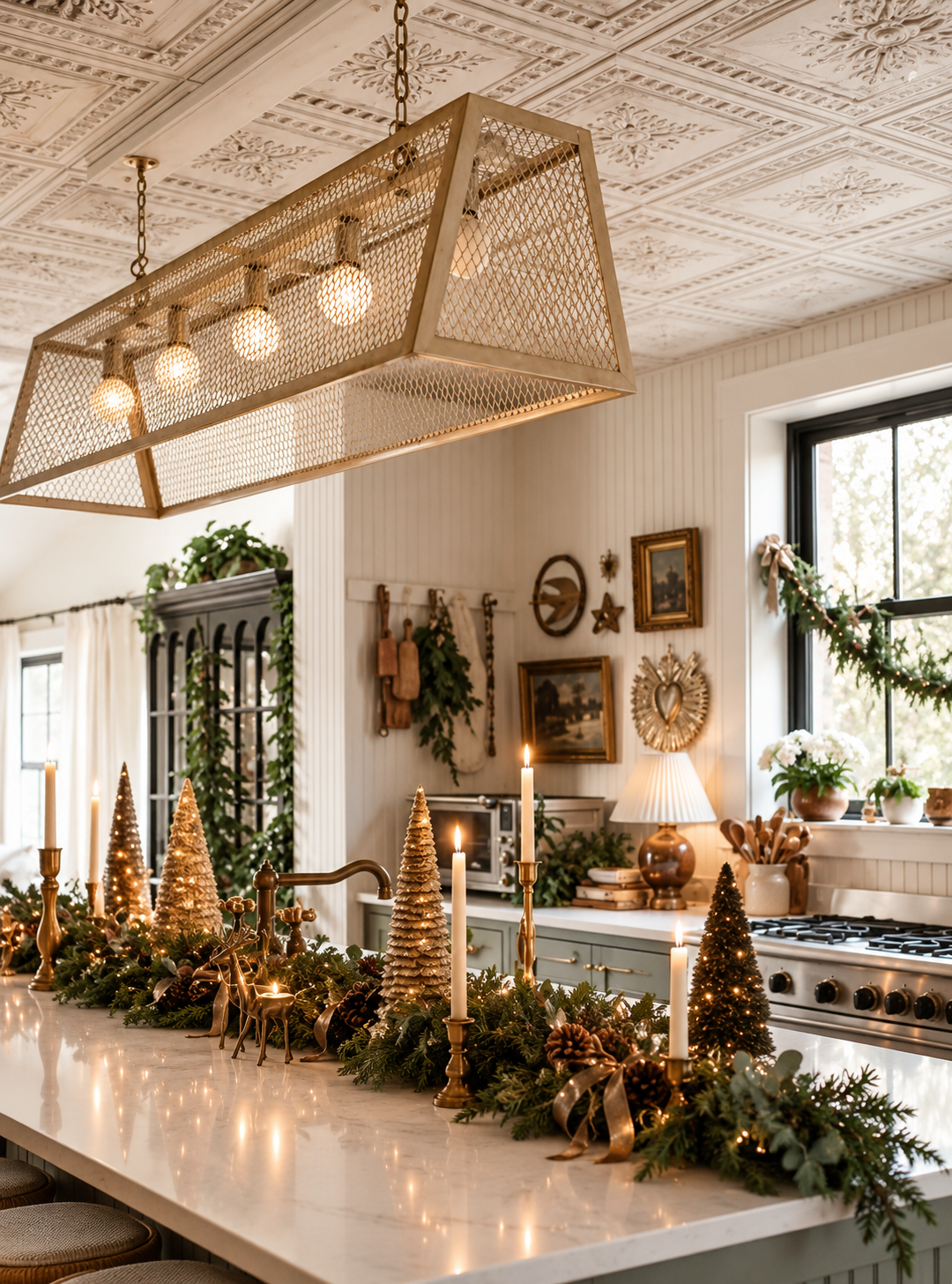 21 MINIMALIST CHRISTMAS KITCHEN ISLAND CENTERPIECE DECORATING IDEAS EVERYONE WILL LOVE