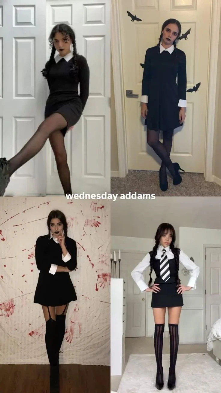 wednesday addams halloween costume female idea