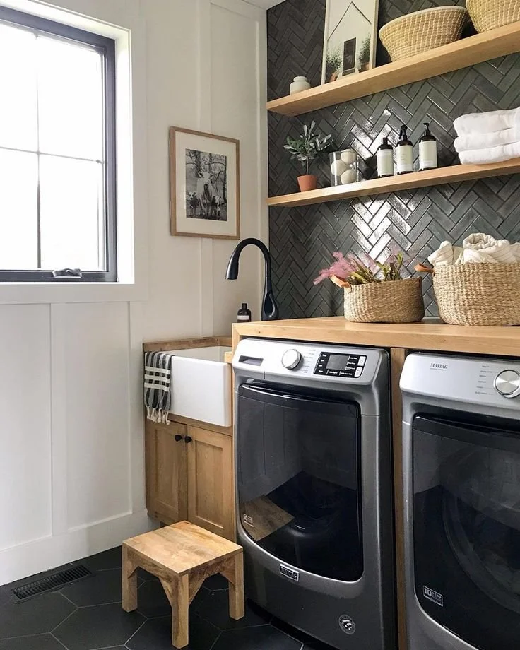 luxury laundry room organized style