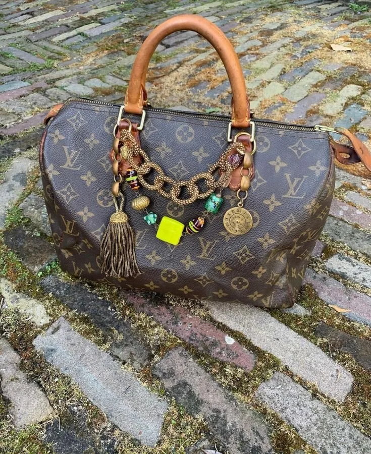 LV speedy bag charms brown.jpeg