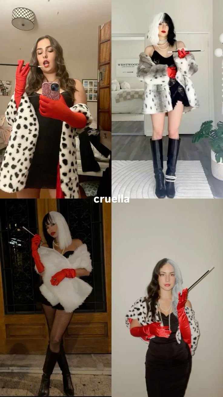 hot cruella de vil halloween costume female idea 2026