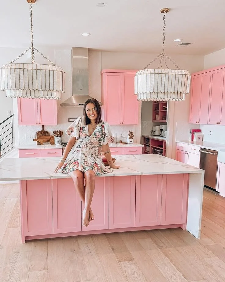 pink kitchen decor ideas