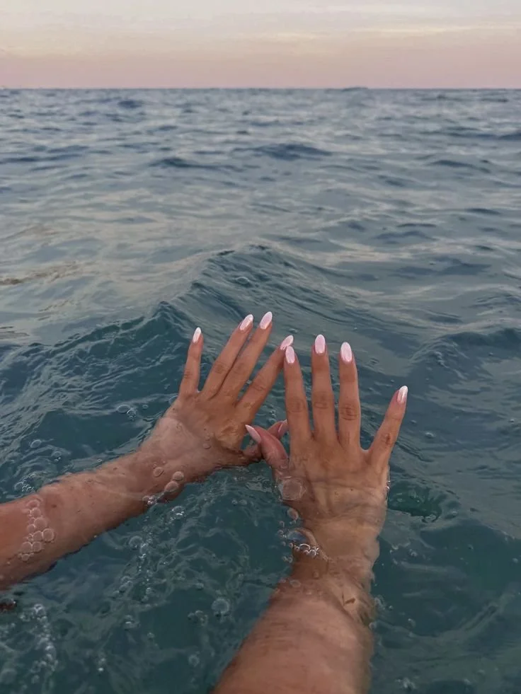 pink chrome nails