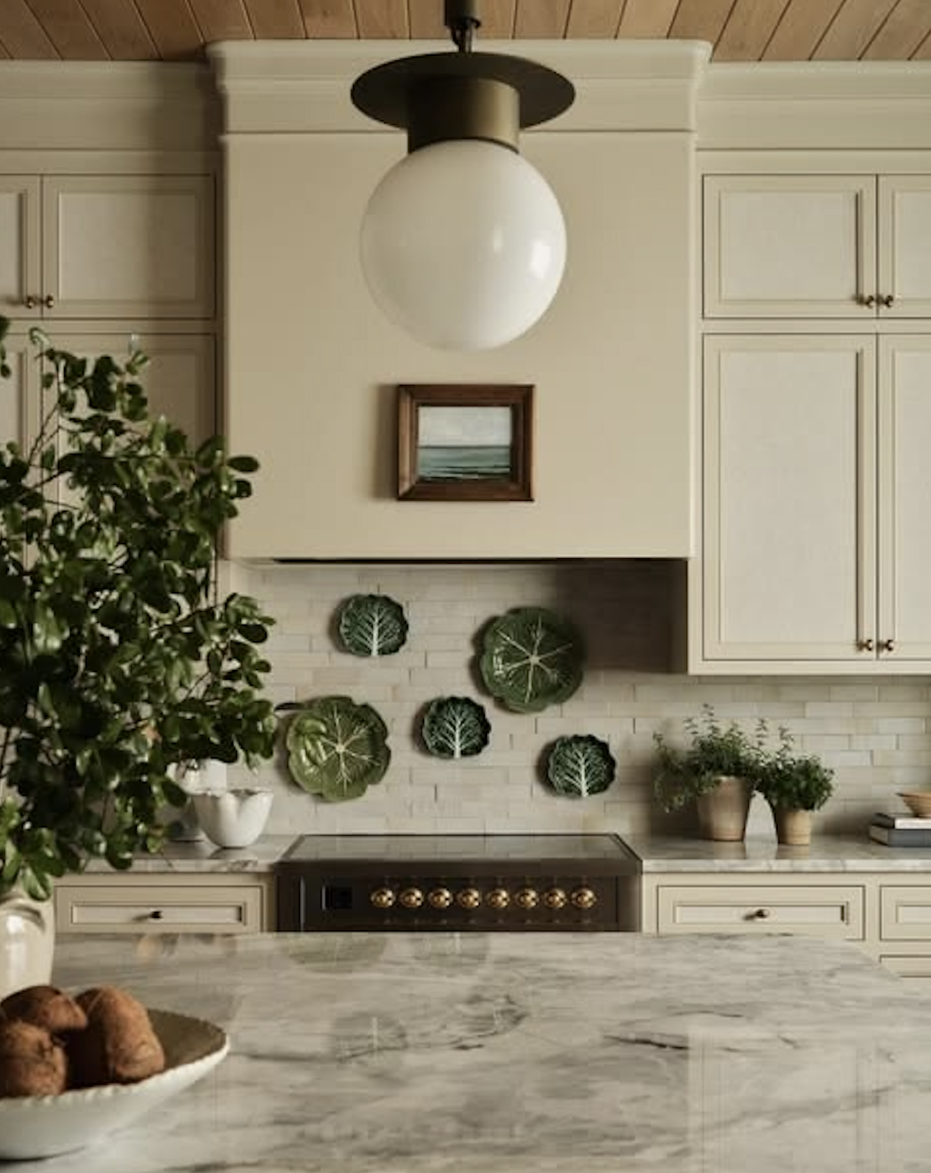 cabbage ware plate wall