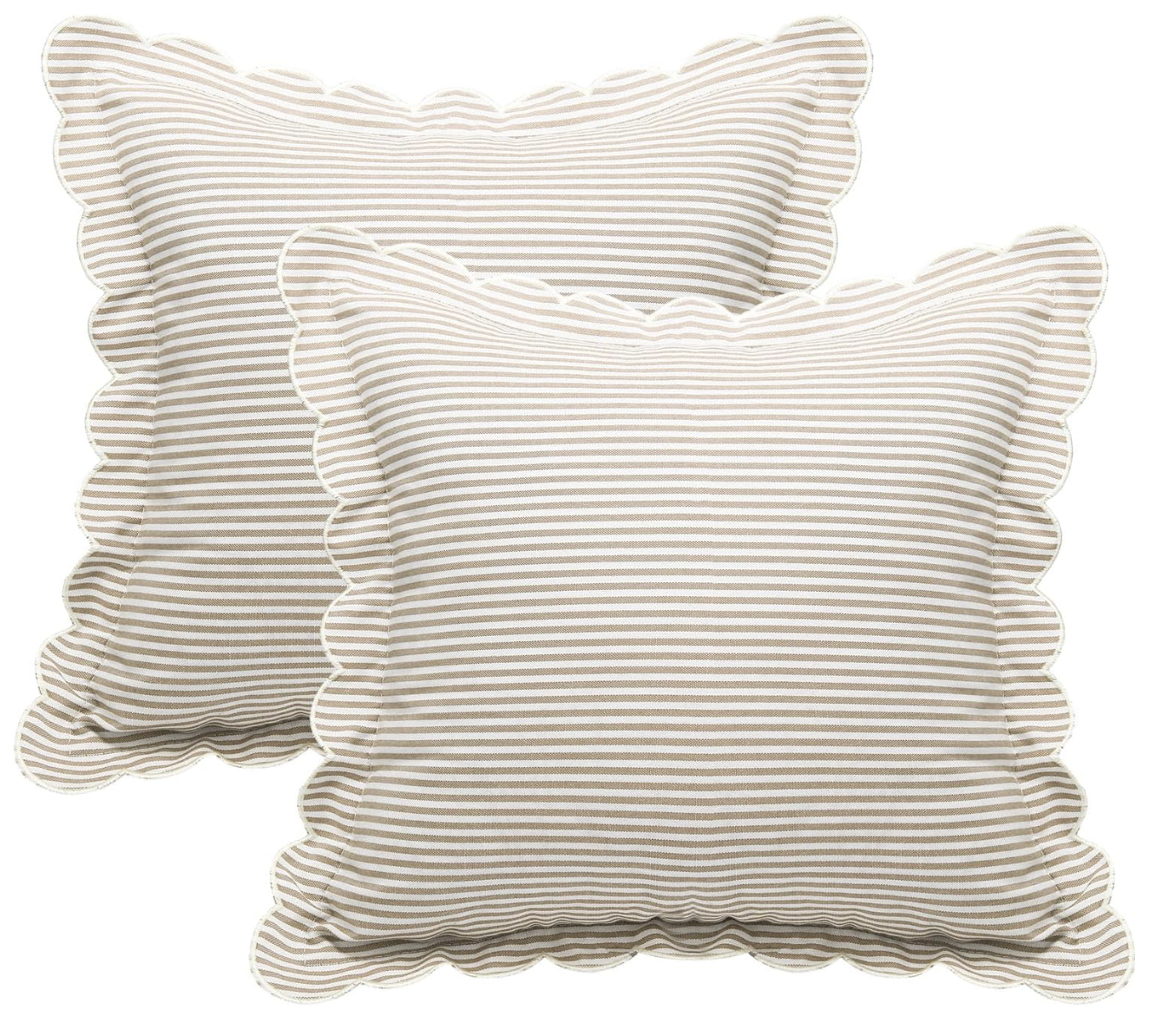 ruffled pillows