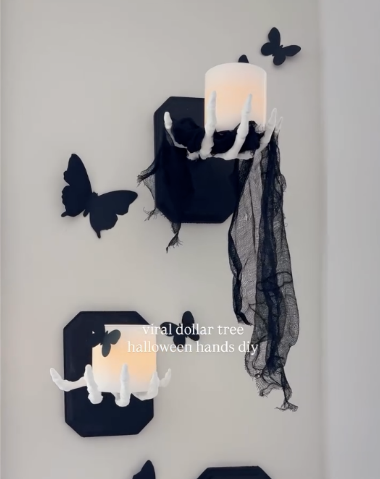 dollar store halloween hands diy