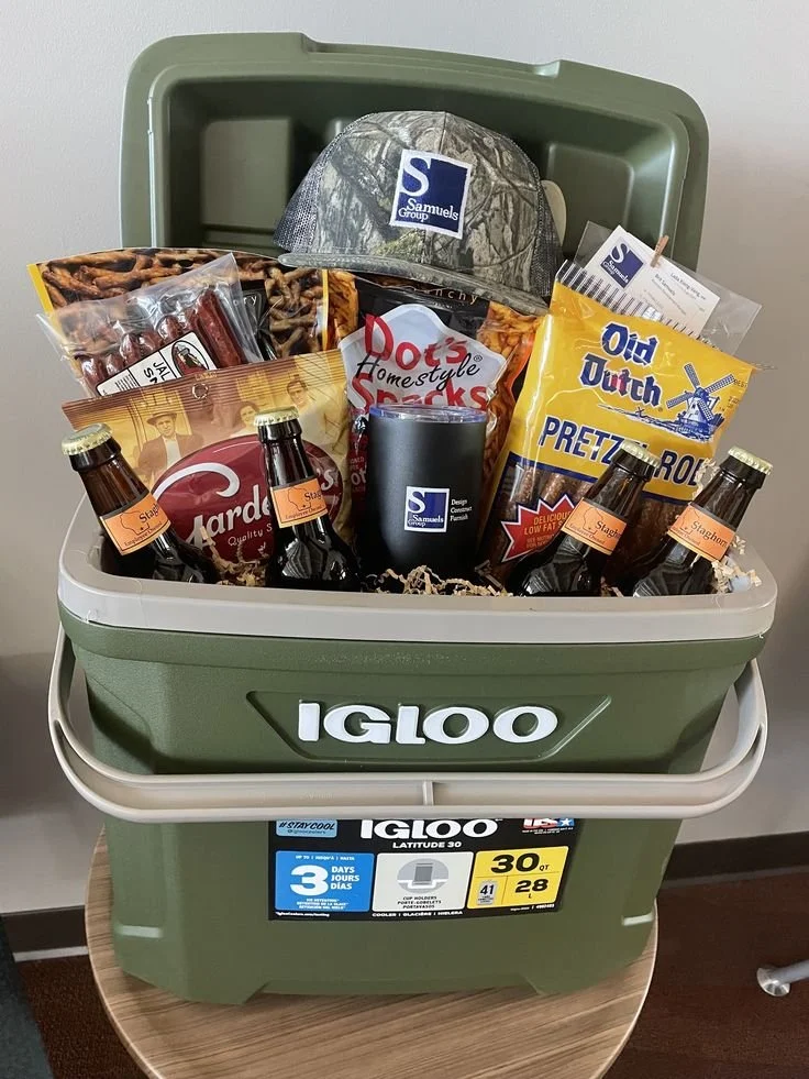 35 Thoughtful + Unique Gift Basket Ideas that your Husband, Father or Son will love