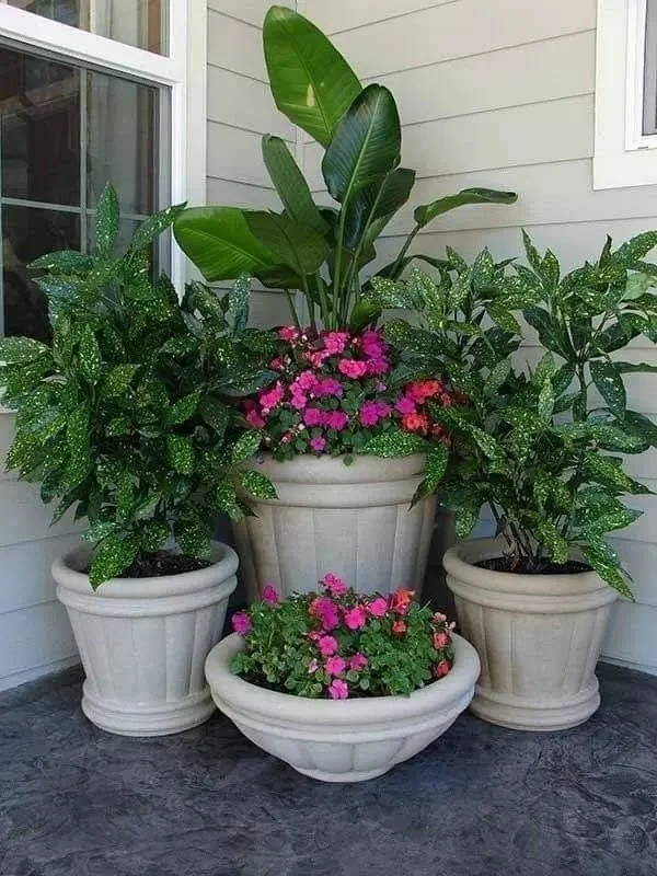 front porch pots