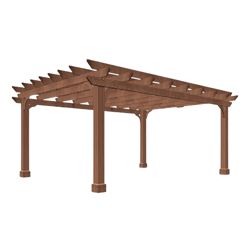 wood pergola