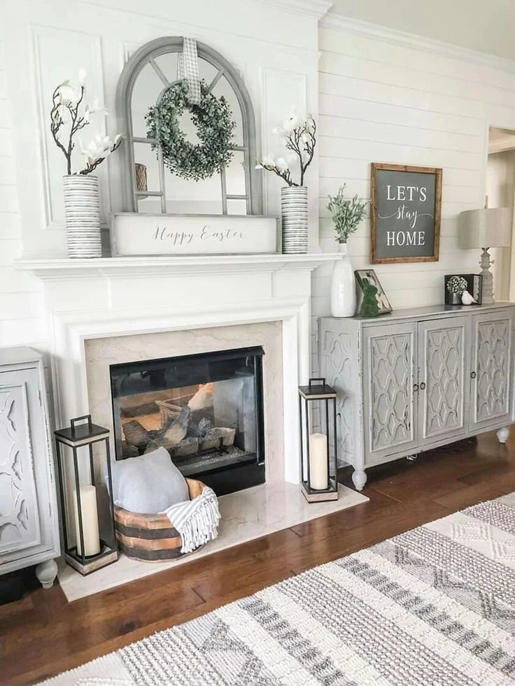 17 Stunning Spring Fireplace Mantel Decor Ideas to Instantly Refresh ...