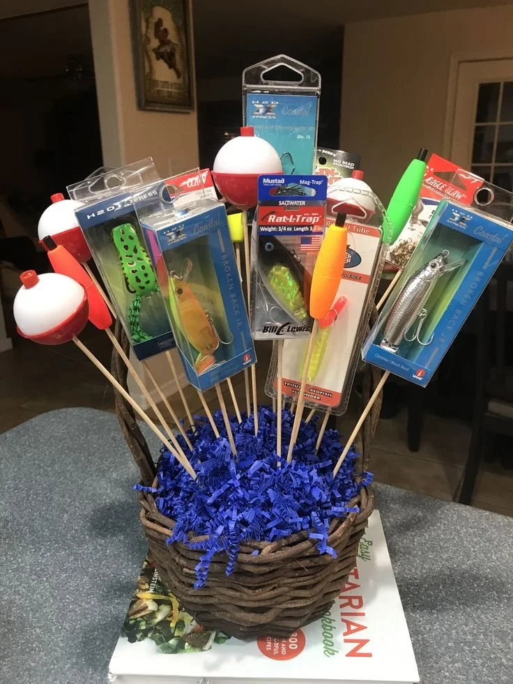 Fishing gift basket