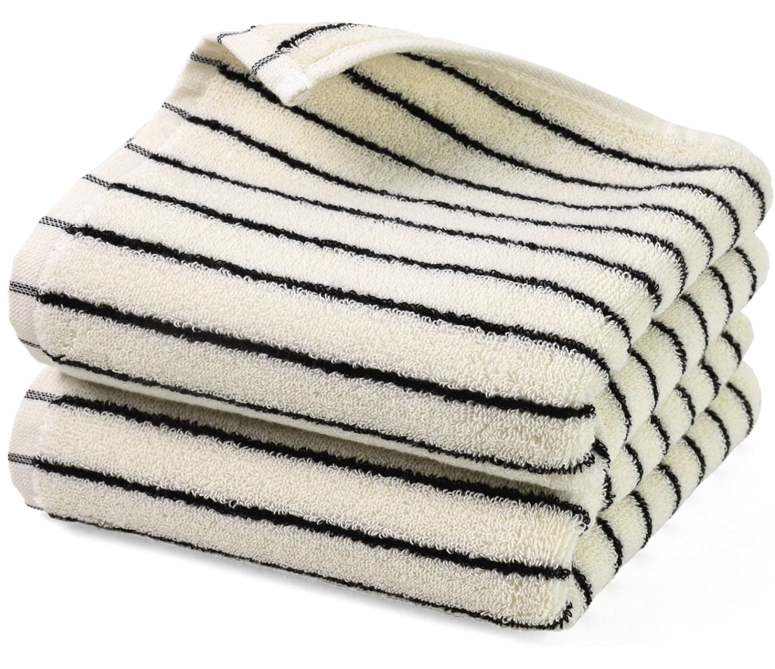 modern striped dish towels