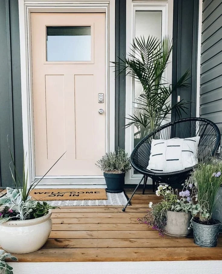cute mini front door planters