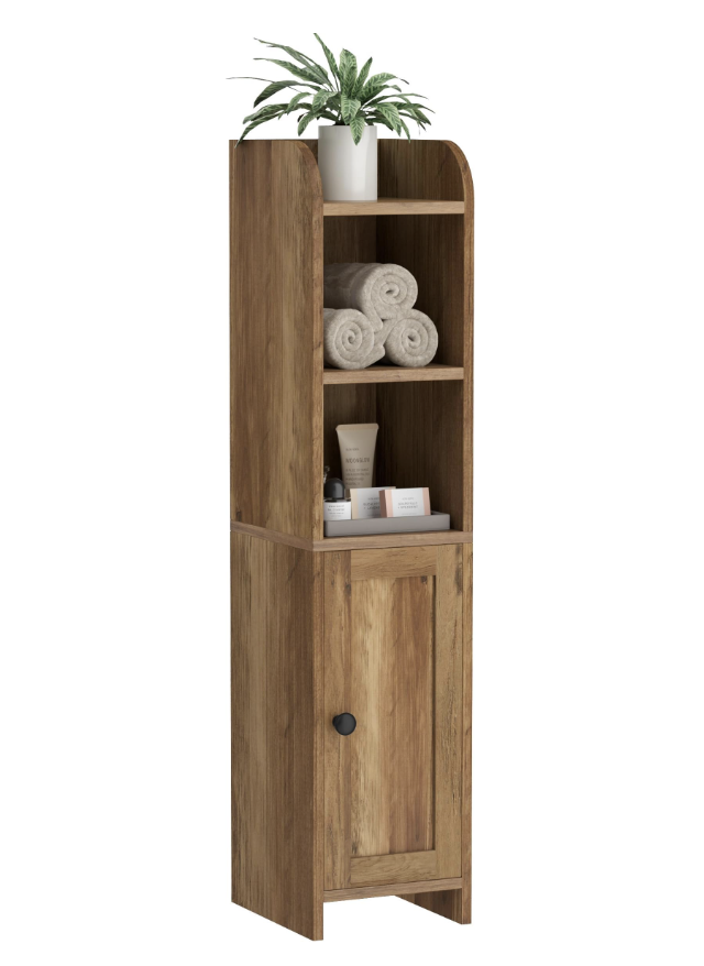 wood bathroom cabinet