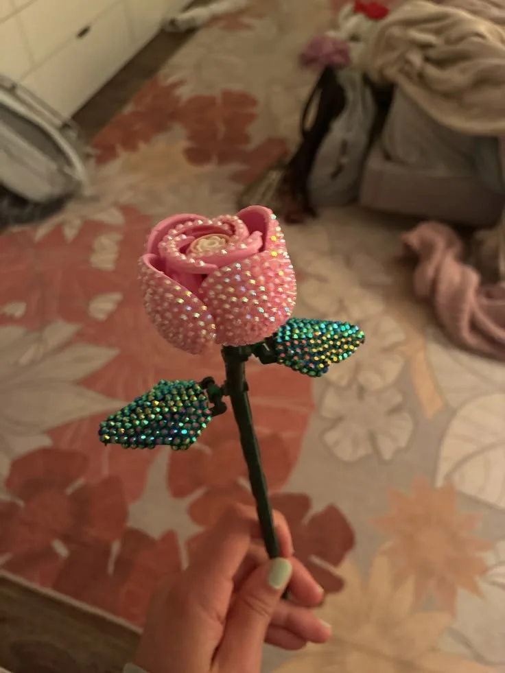 Bedazzled Lego rose