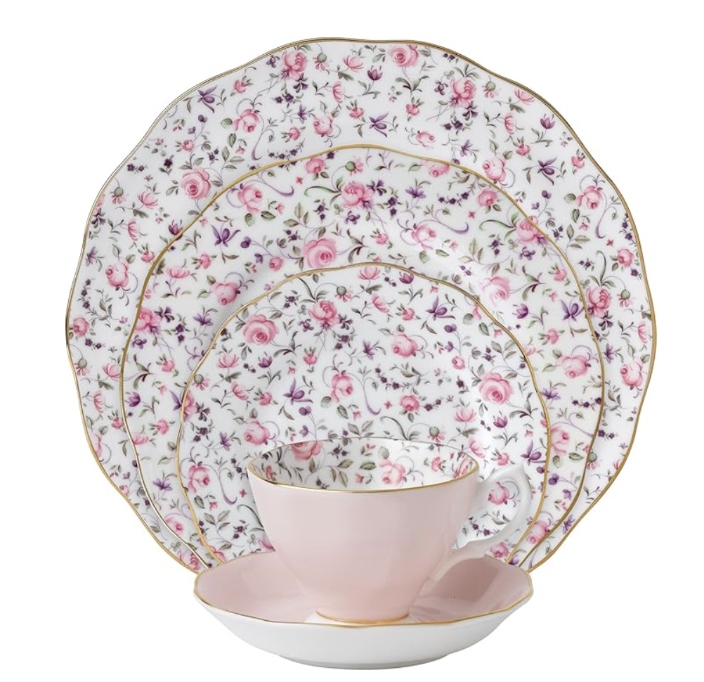 Royal Albert Rose Confetti 5-Piece Place Setting