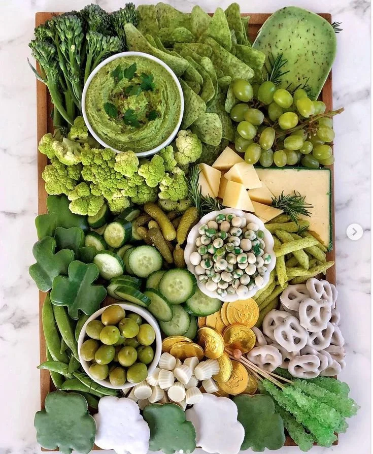 green charcuterie board