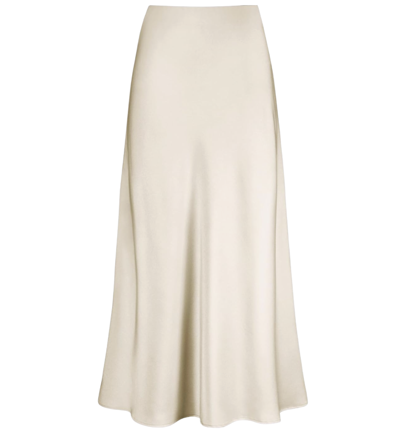 silk maxi skirt