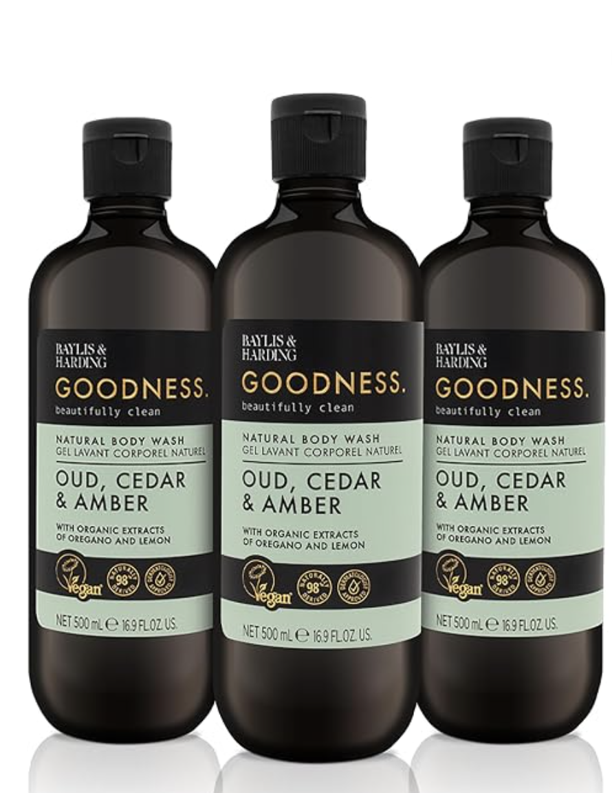 oud cedar amber body wash