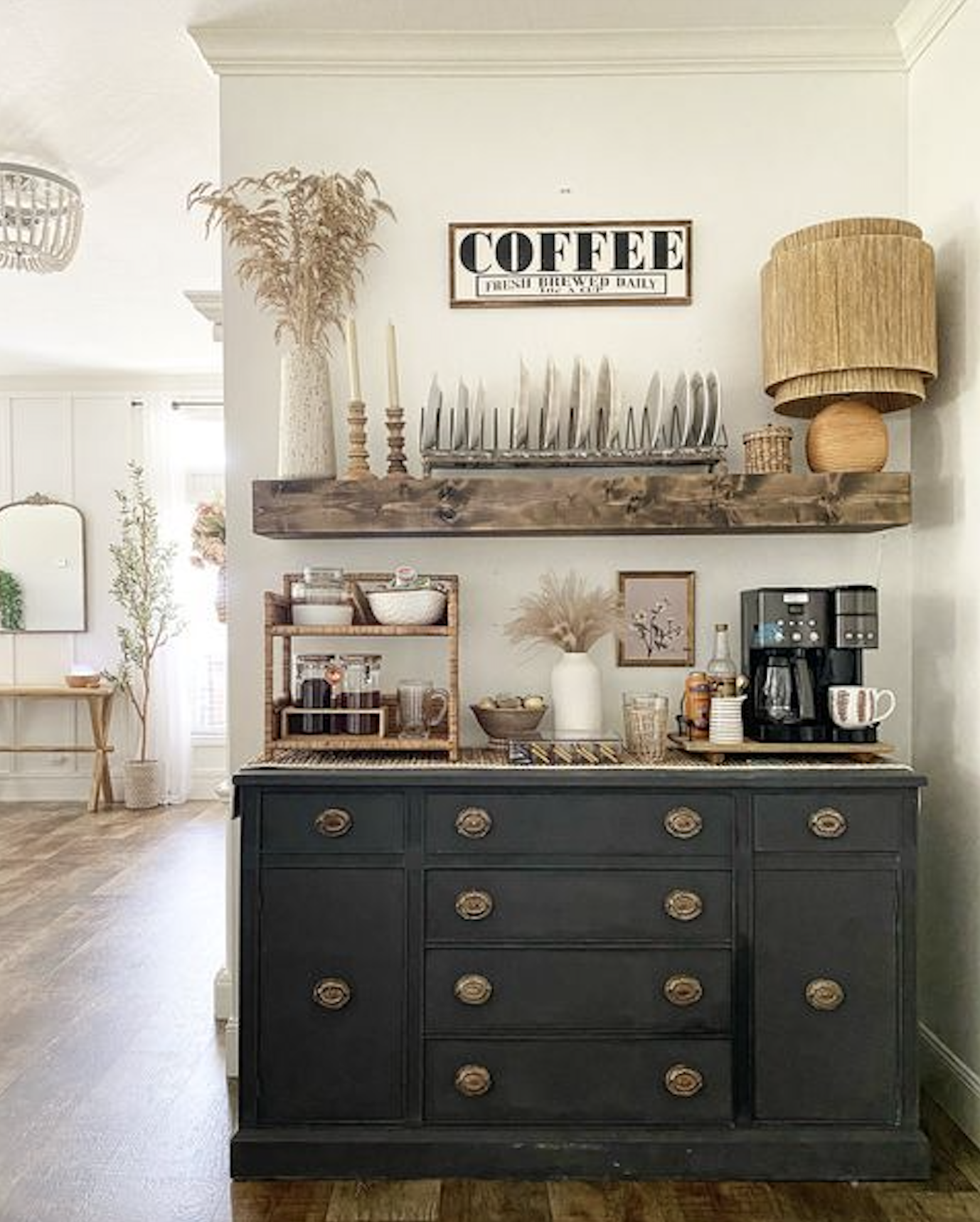 20 neutral DIY home coffee bar ideas that you will want to copy