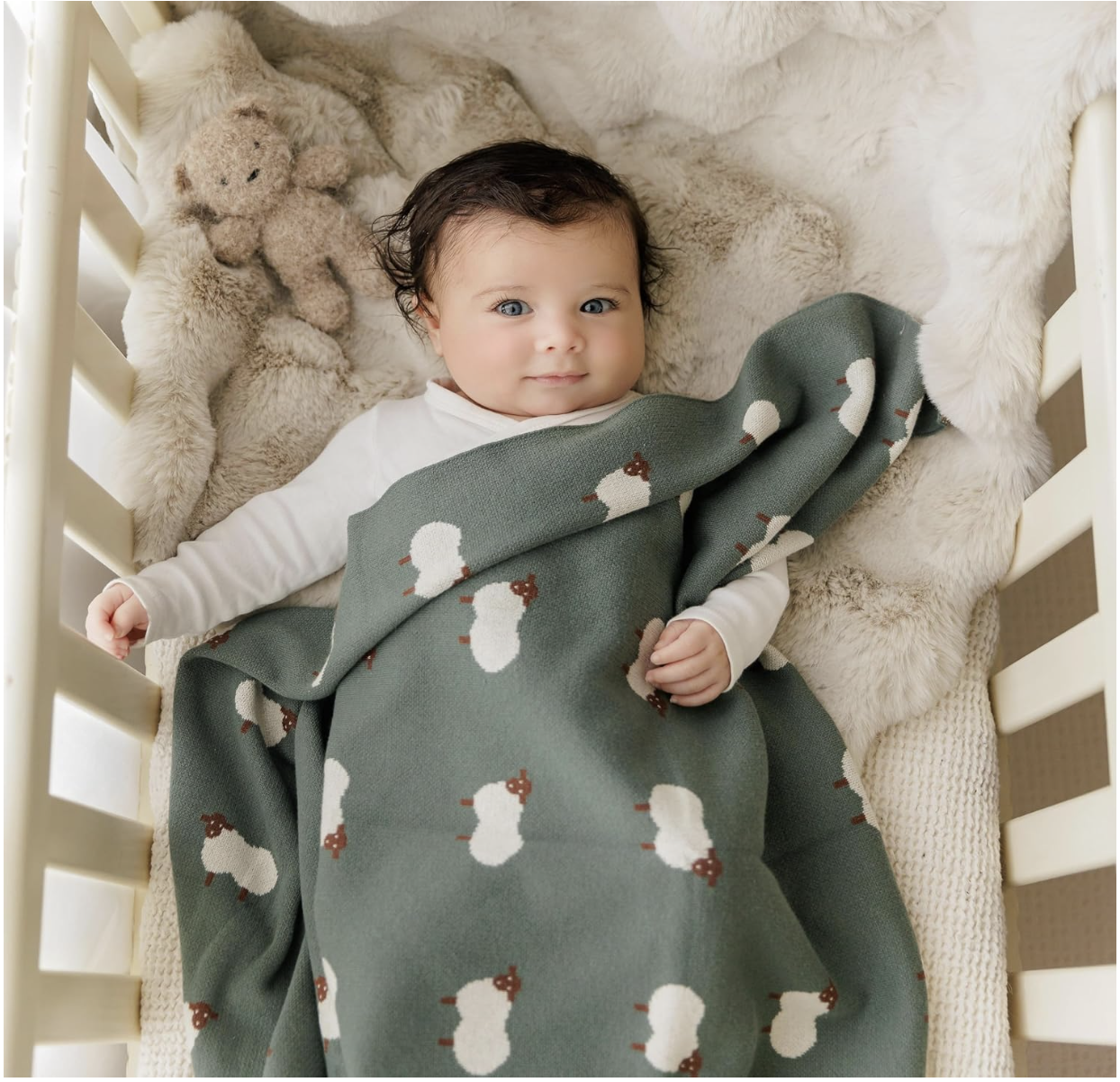 Knit Baby Swaddle Blanket - 100% Cotton