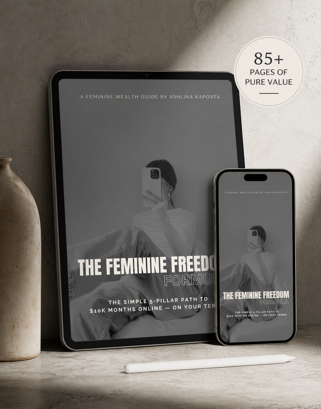 The Feminine Freedom Formula - Guide to Digital Wealth for women 40+