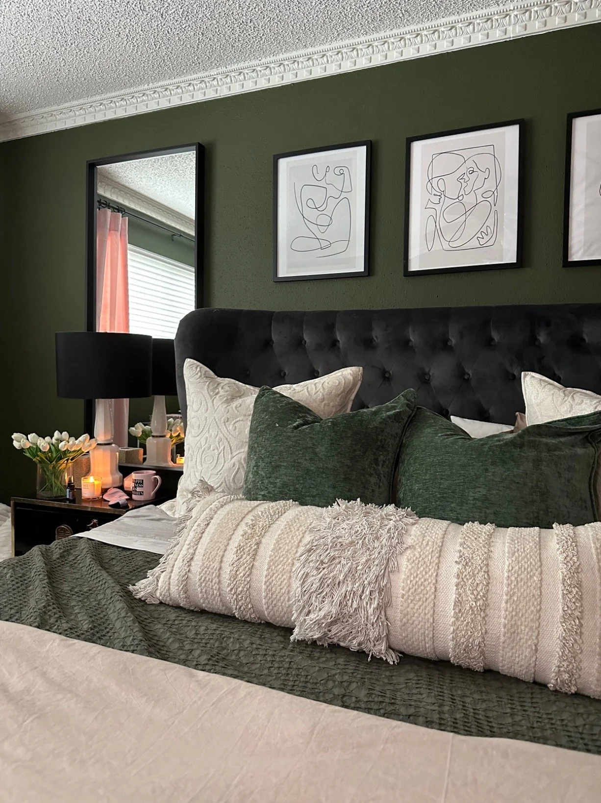 ashlina kaposta green bedroom