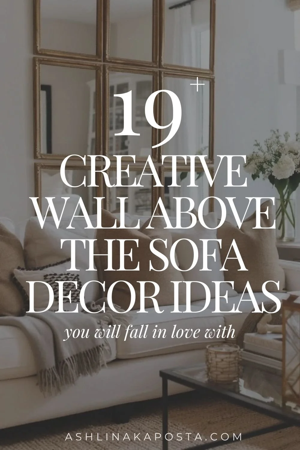 19+ creative wall above the sofa decor ideas.jpg
