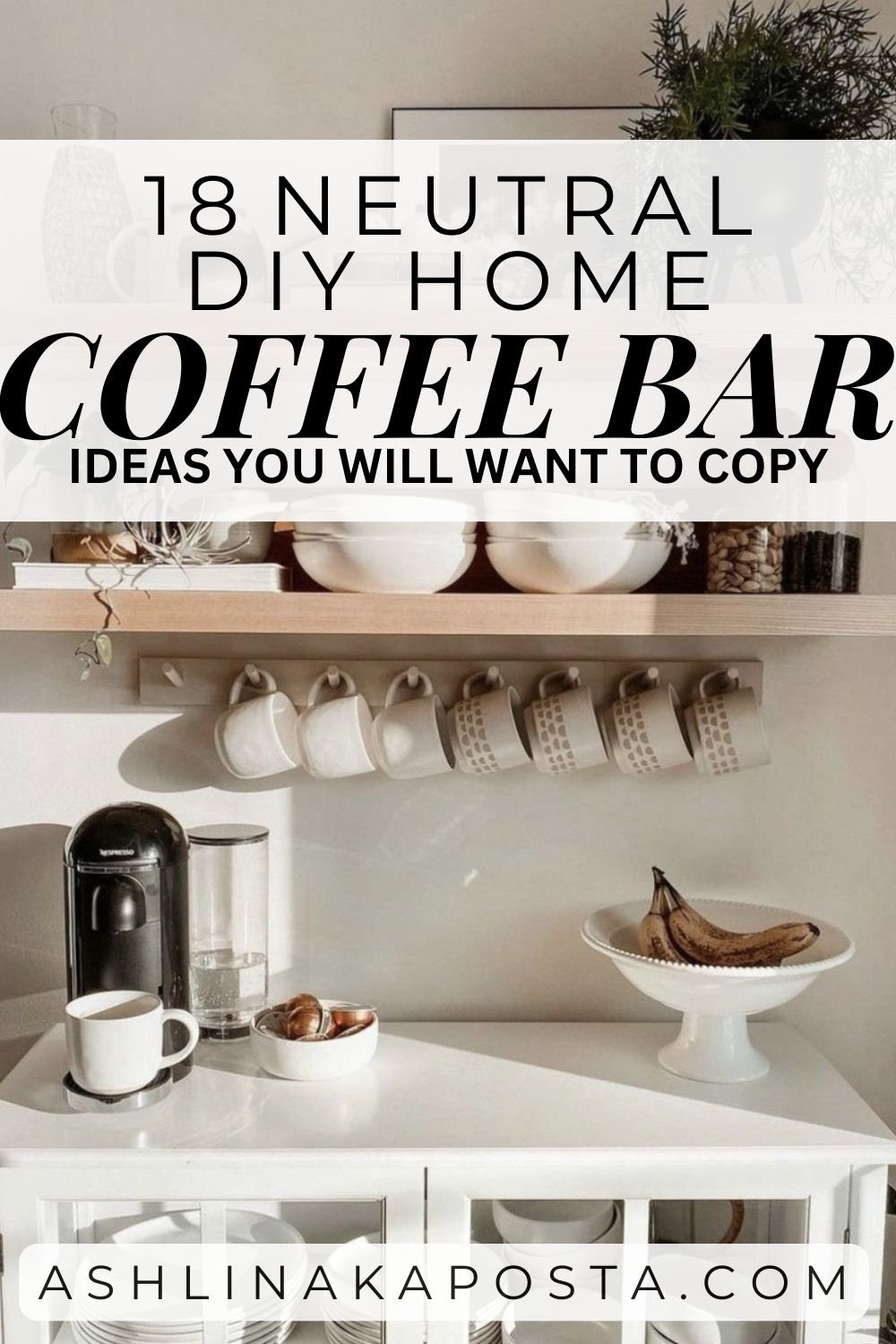 How To Create And Decorate A Beautiful Coffee Bar * Hip & Humble Style