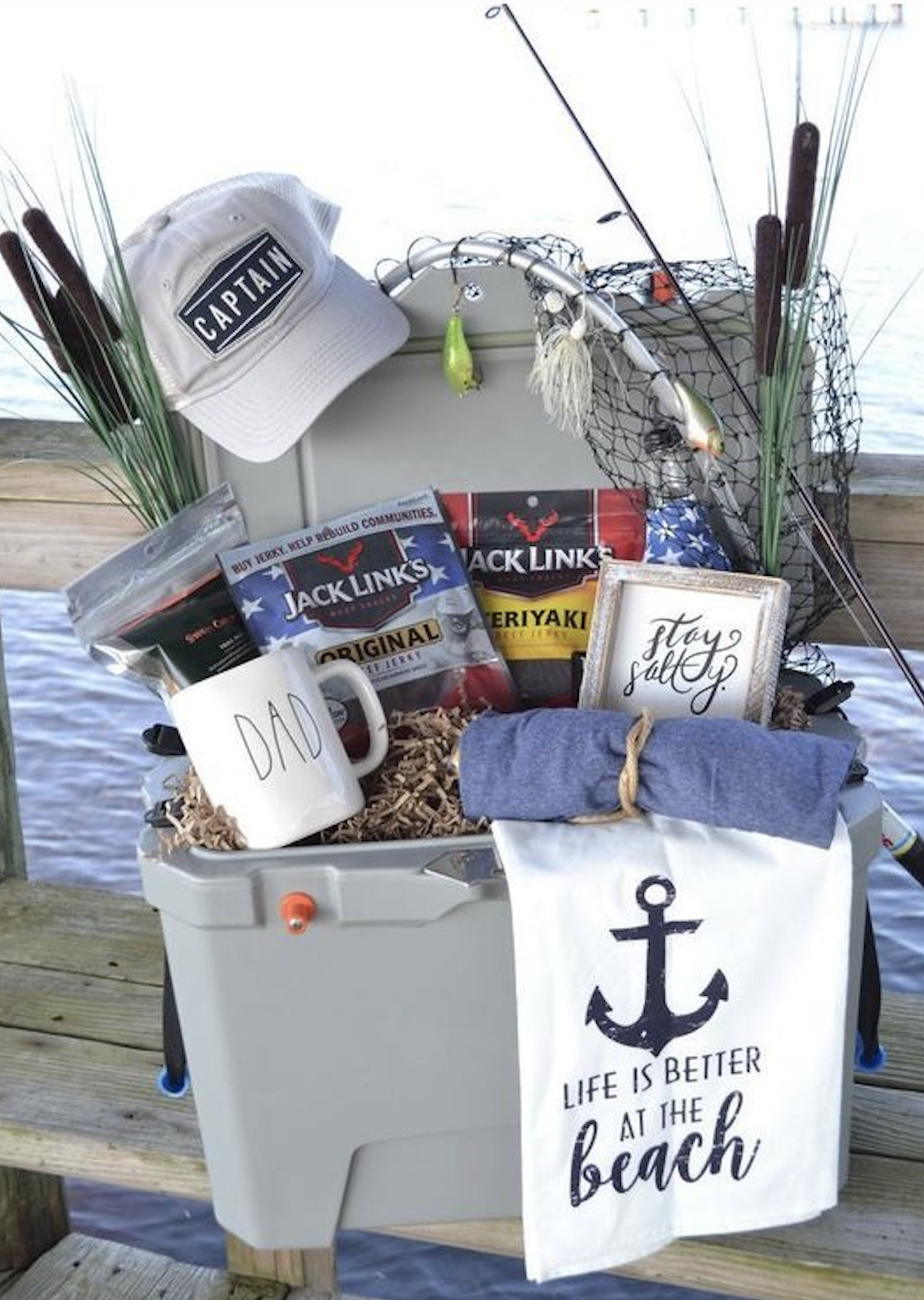 Fisherman gift basket